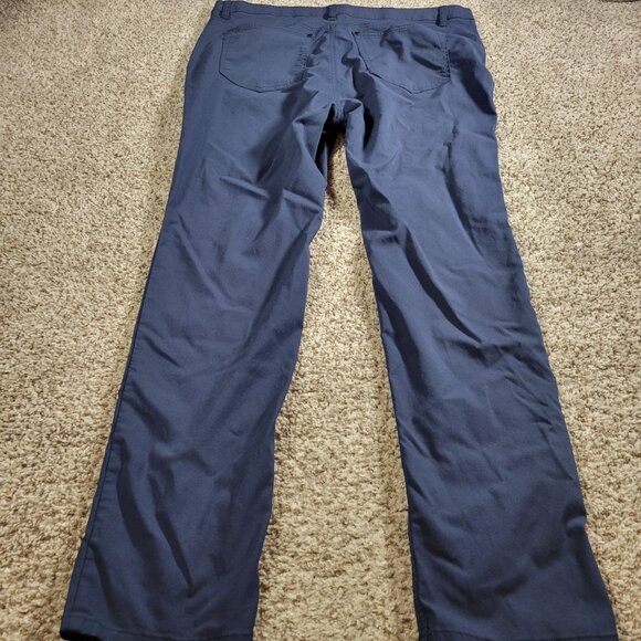 Kenneth Cole AWEARNESS Pants Men's 36x30.5 Tag 36x32 Blue Slim Fit Stretch - Picture 5 of 7